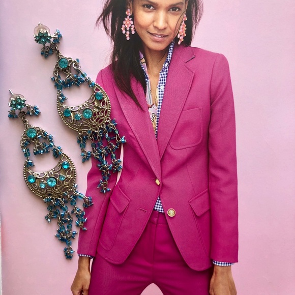 Blue Pageant Earrings - Picture 4 of 6